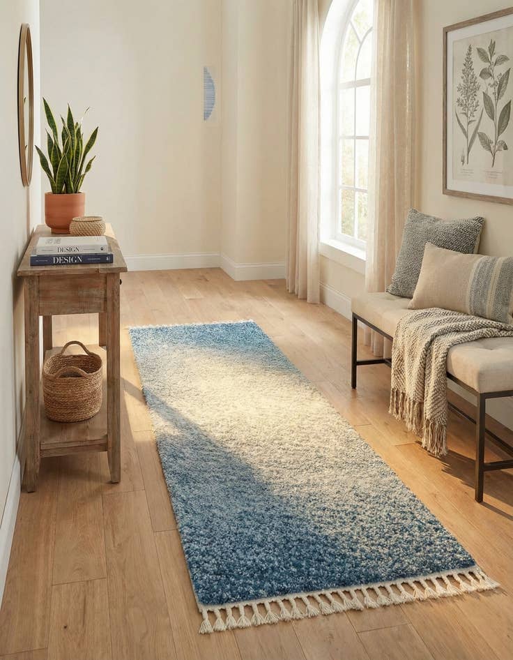 Detail image of 2' 2 x 6' Athena Shag Runner Rug