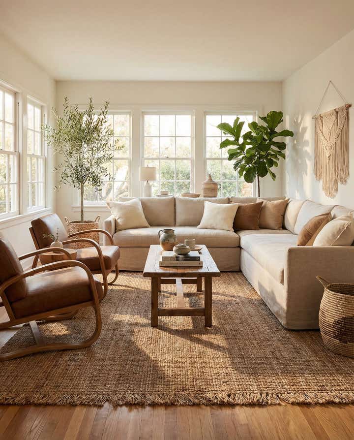 9' x 12' Hand Woven Chunky Jute Rug