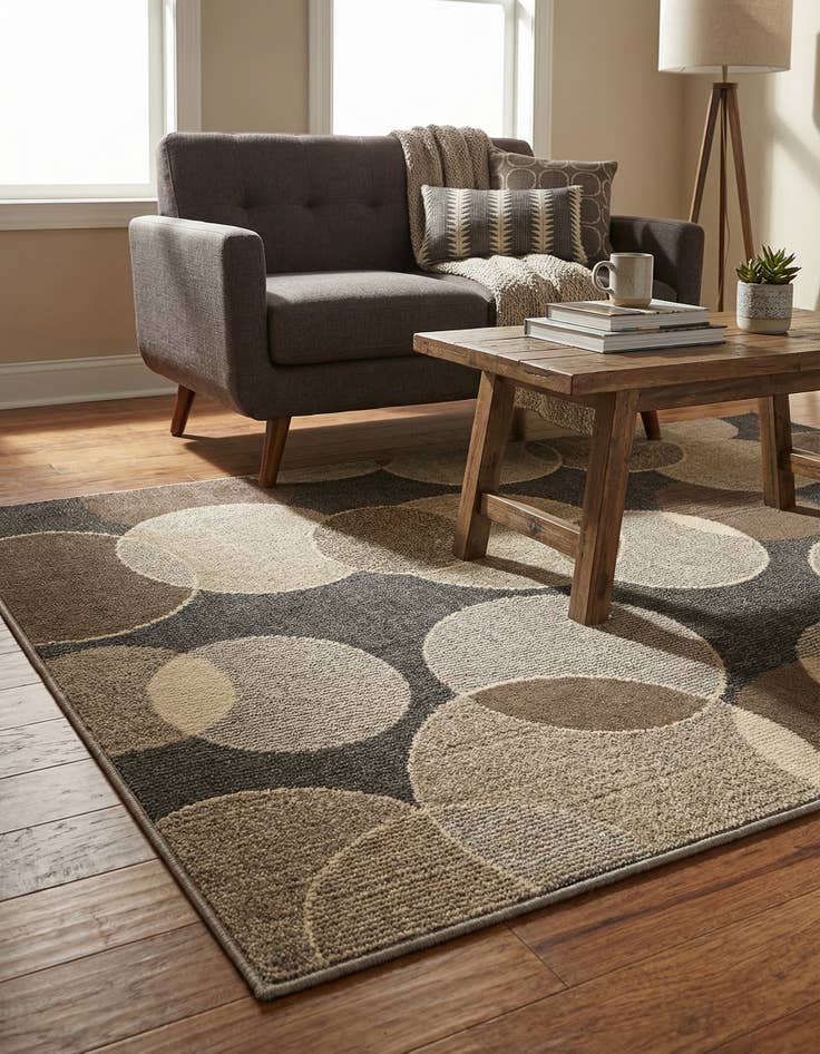 Detail image of 4' x 6' Washable Theia Rug