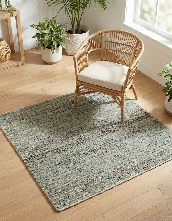 4' 1 x 4' 1 Hand Woven Palm Beach Jute Square ...