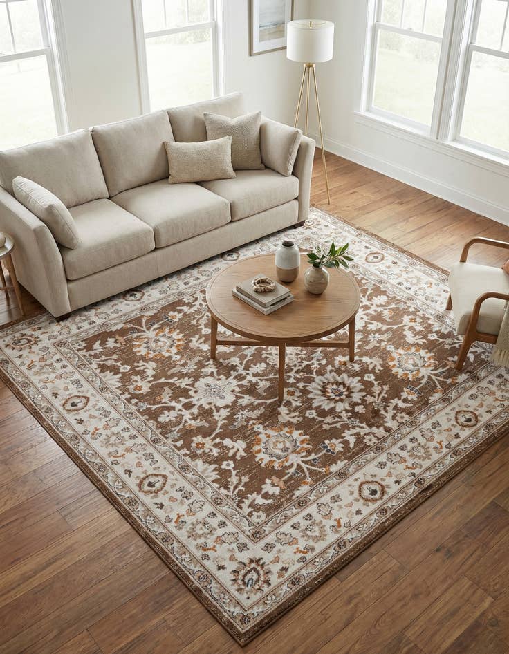 Detail image of 7' 10 x 7' 10 Charlotte Square Rug