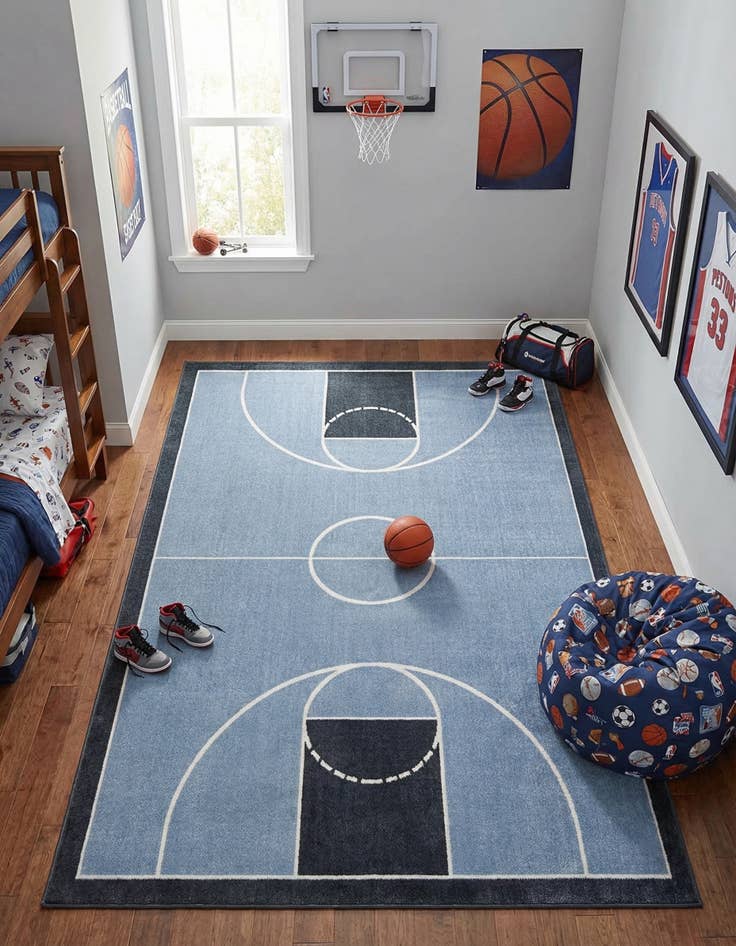 Detail image of 6' x 9' Sports Washable Rug