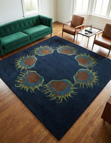 7' 7 x 7' 7 Luna Wool Square Rug