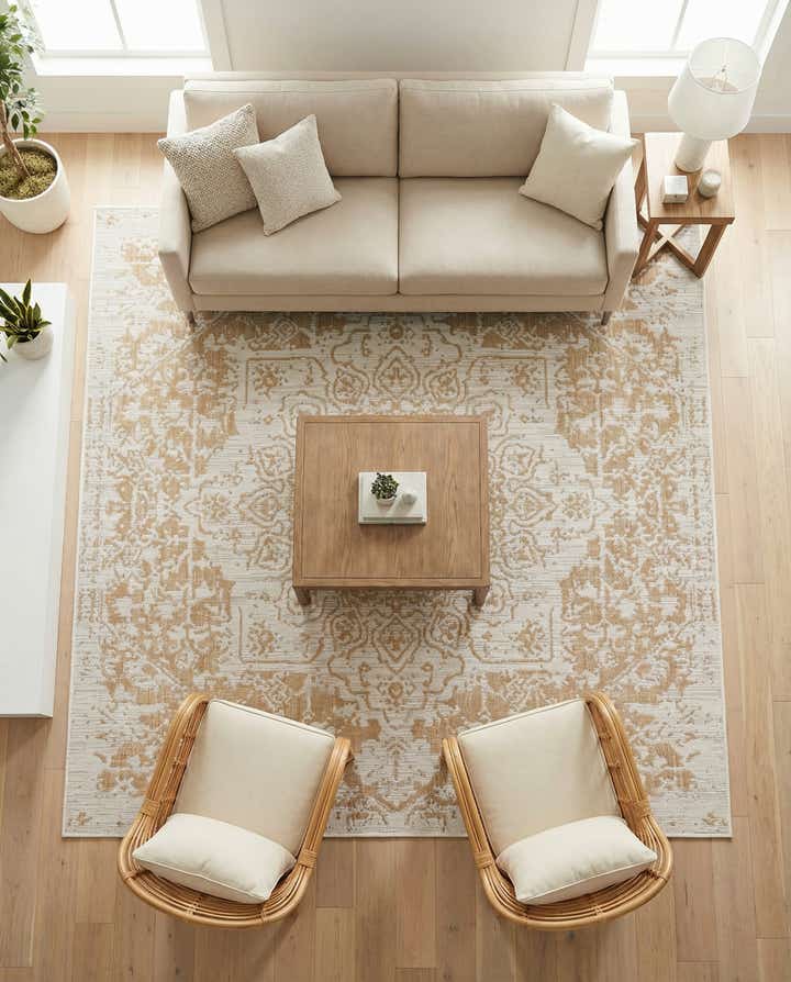 7' 10 x 7' 10 Easy-Clean Jill Zarin Dubai Indoor / Outdoor Square Rug