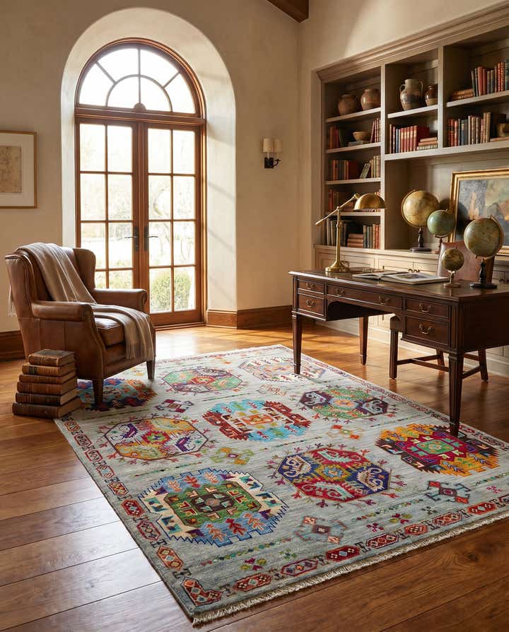 5' x 6' 11 Hand Knotted Ariana Ziegler Rug