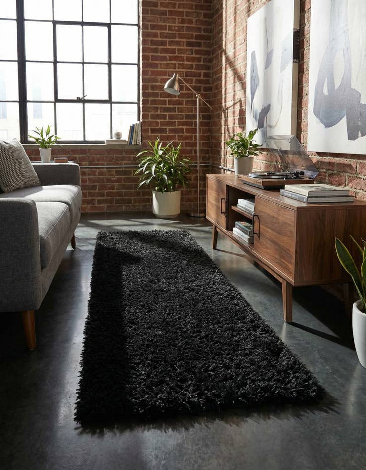 Detail image of 2' x 6' 5 Infinity Shag Runner Rug