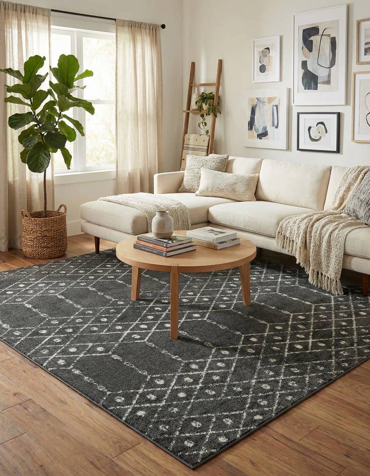 Detail image of 7' 10 x 7' 10 Paxon Trellis Square Rug