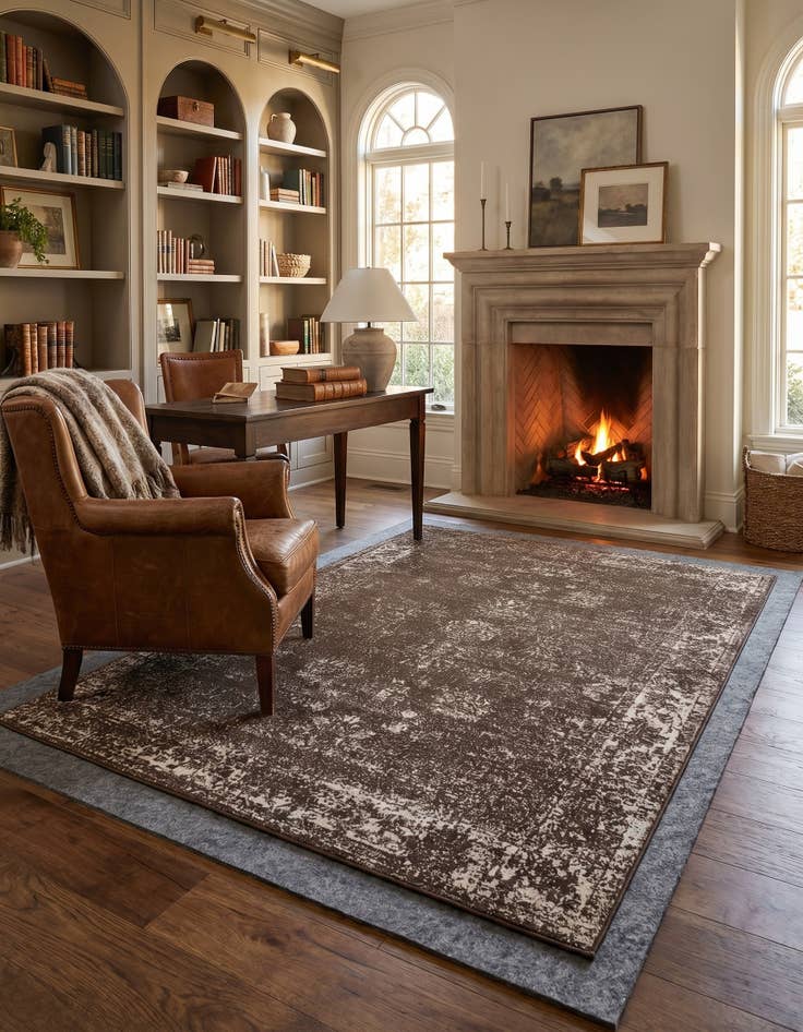 Detail image of 6' x 9' Monaco Rug With Pad Bundle