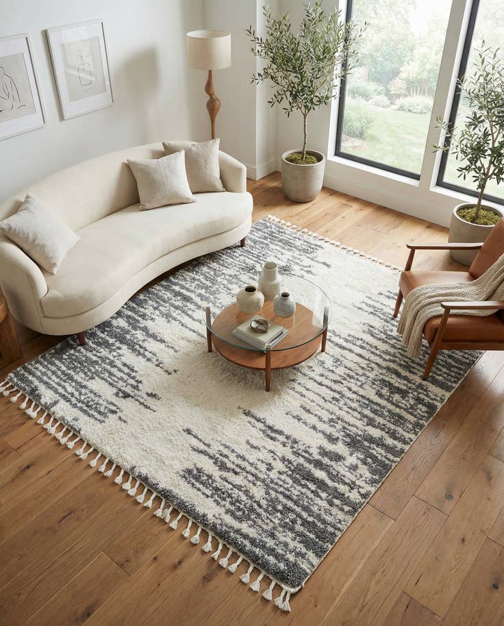 Detail image of 7' 10 x 7' 10 Serenity Shag Square Rug