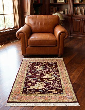 2' 7 x 3' 11 Ghom Silk Rug