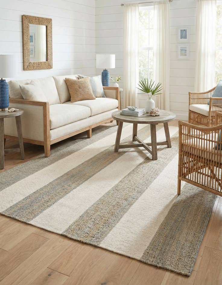 Detail image of 6' 1 x 9' Hand Woven Jill Zarin Hamptons Rug