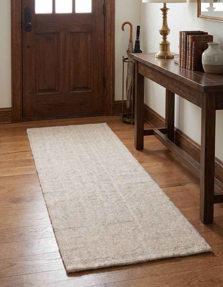 Detail image of 2' x 4' 1 Hand Woven Jill Zarin English Manor Farmhouse Wool Runner Rug