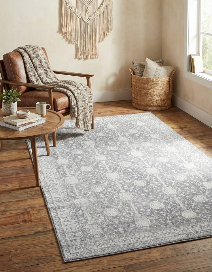 Detail image of 5' x 8' Washable Timeless Rug