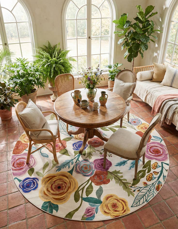 Detail image of 10' x 10' Blossom Round Rug