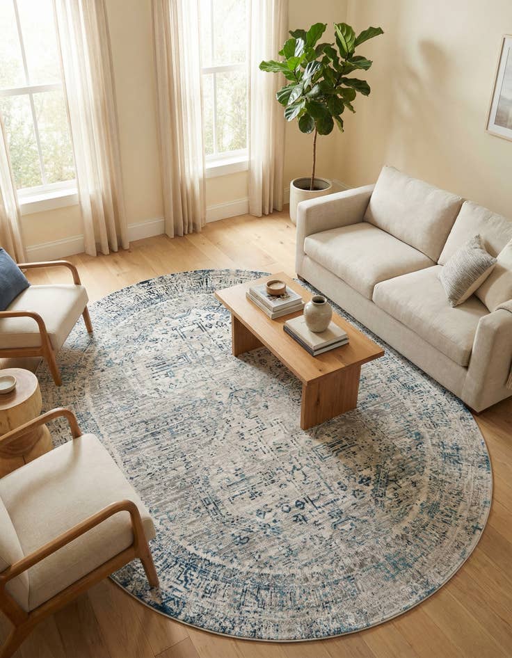 Detail image of 7' 10 x 10' Finsbury Oval Rug