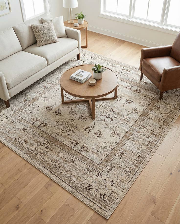 Detail image of 7' 10 x 7' 10 Miranda Square Rug