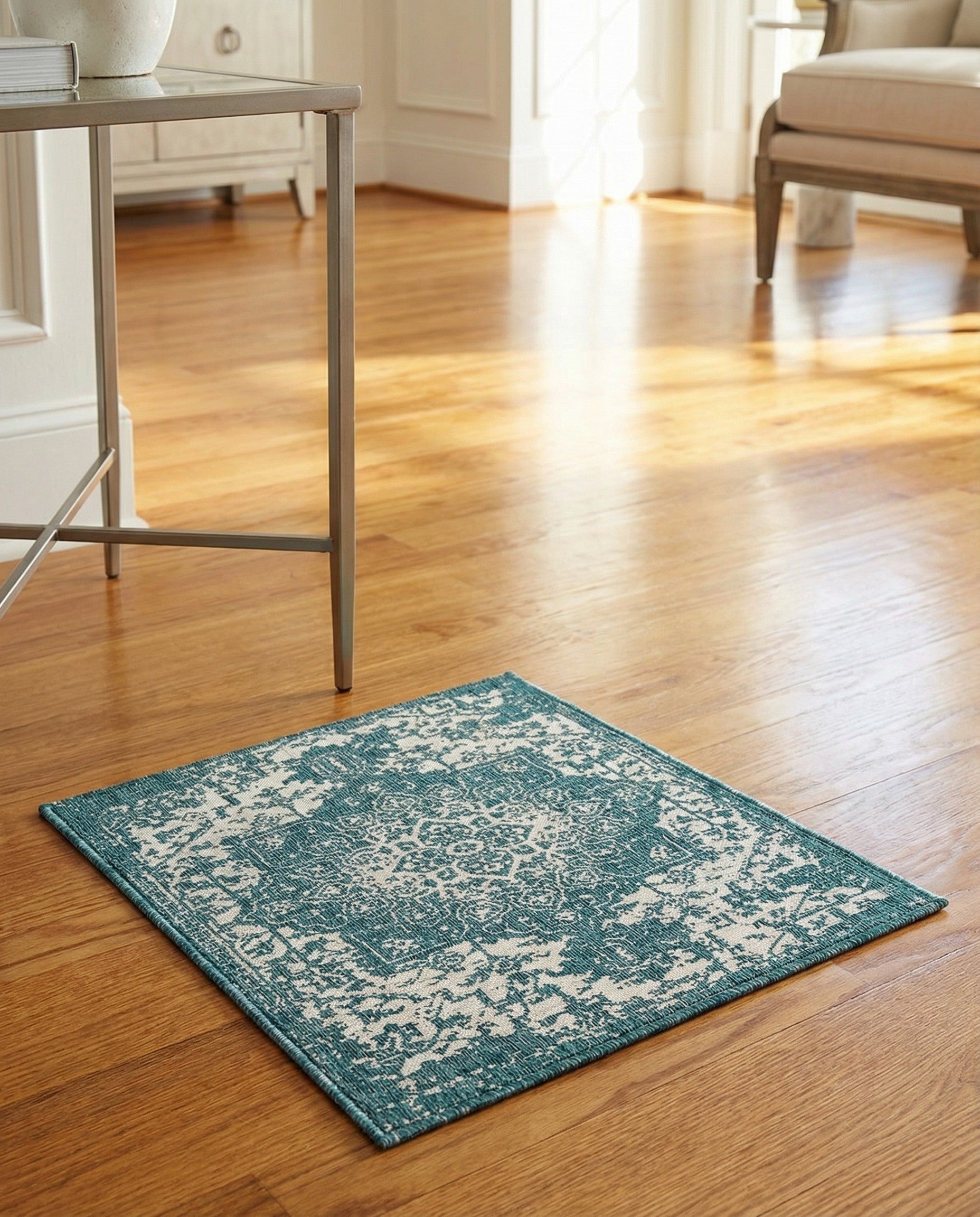 1' 4 x 1' 4 Easy-Clean Jill Zarin Dubai Indoor / Outdoor Sample Rug