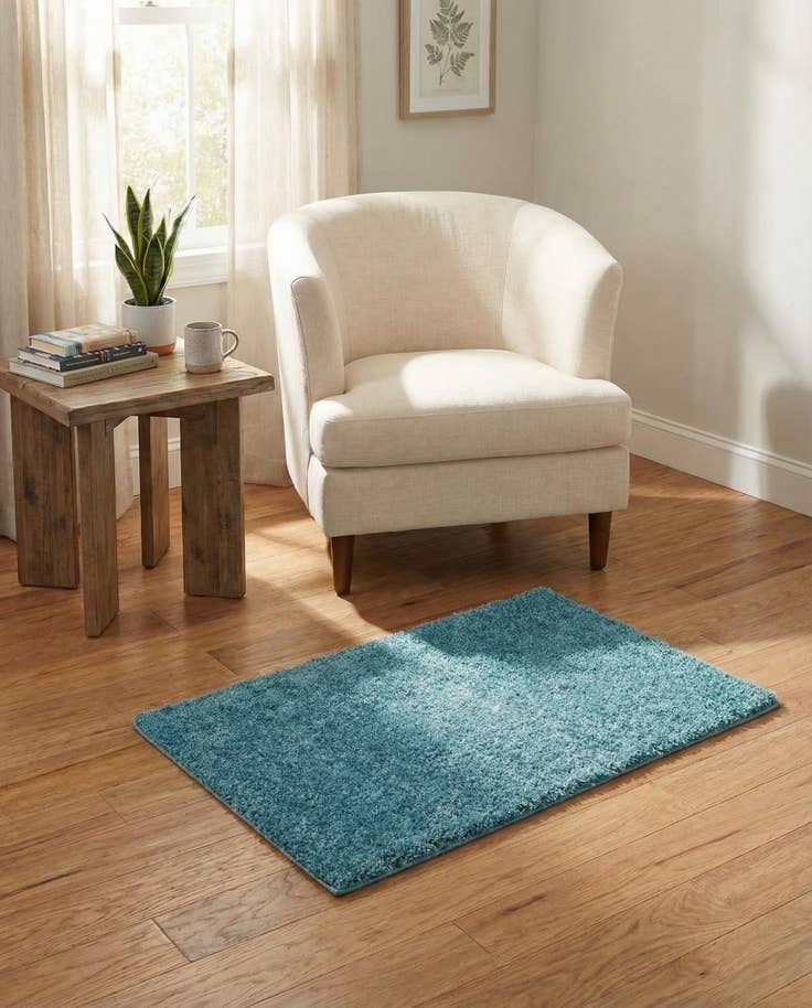 Detail image of 2' x 3' Soft Solid Shag Rug