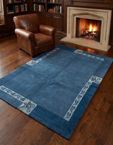 4' 6 x 6' 7 Hand Knotted Nepal Wool Rug