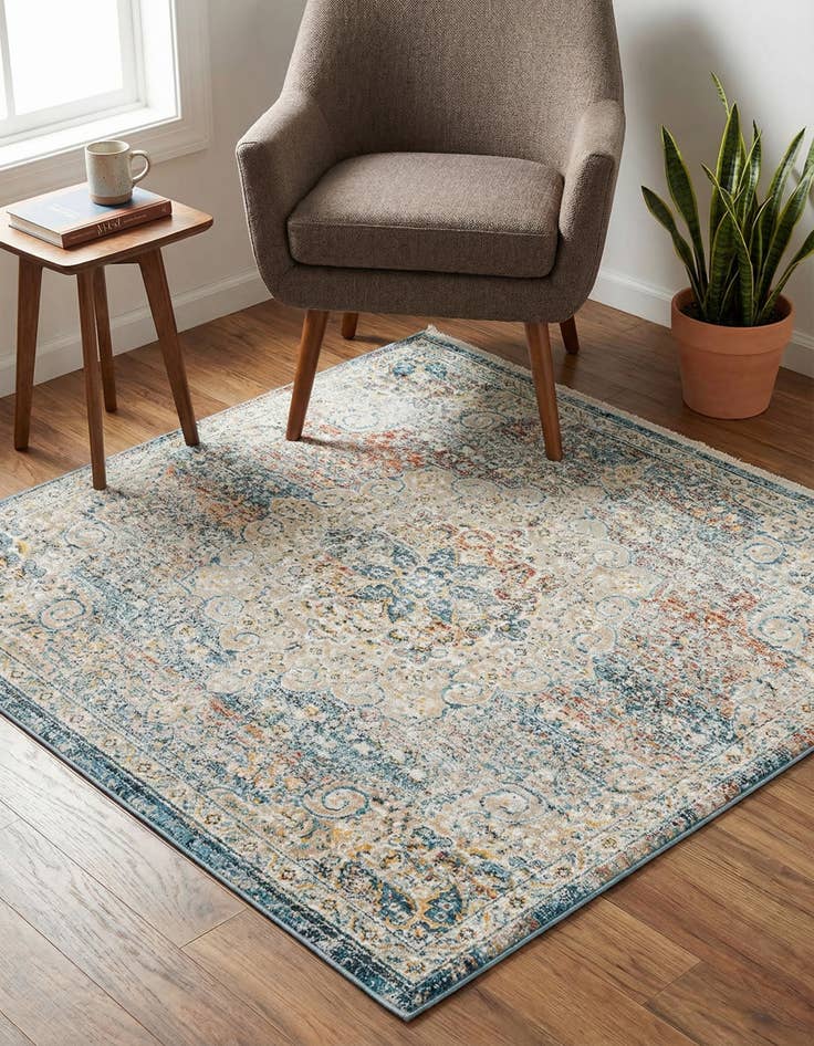 Detail image of 4' x 4' Newport Square Rug