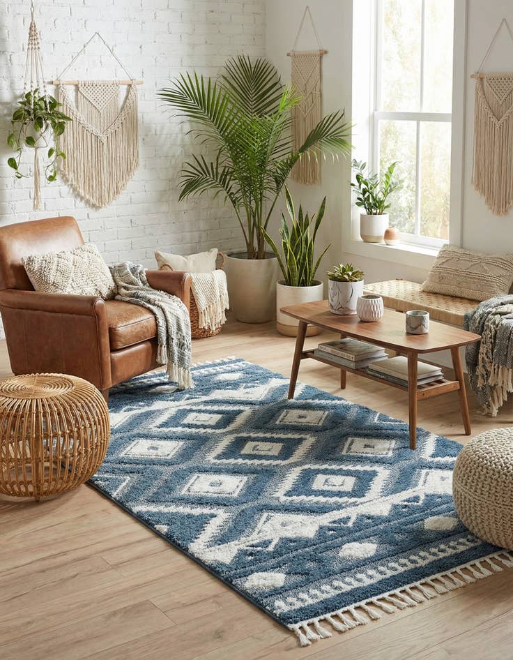 Detail image of 5' 3 x 8' Boho Rug