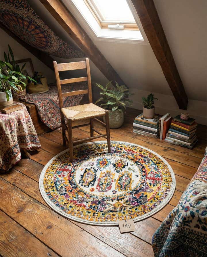 3' 1 x 3' 1 Madeline Round Rug