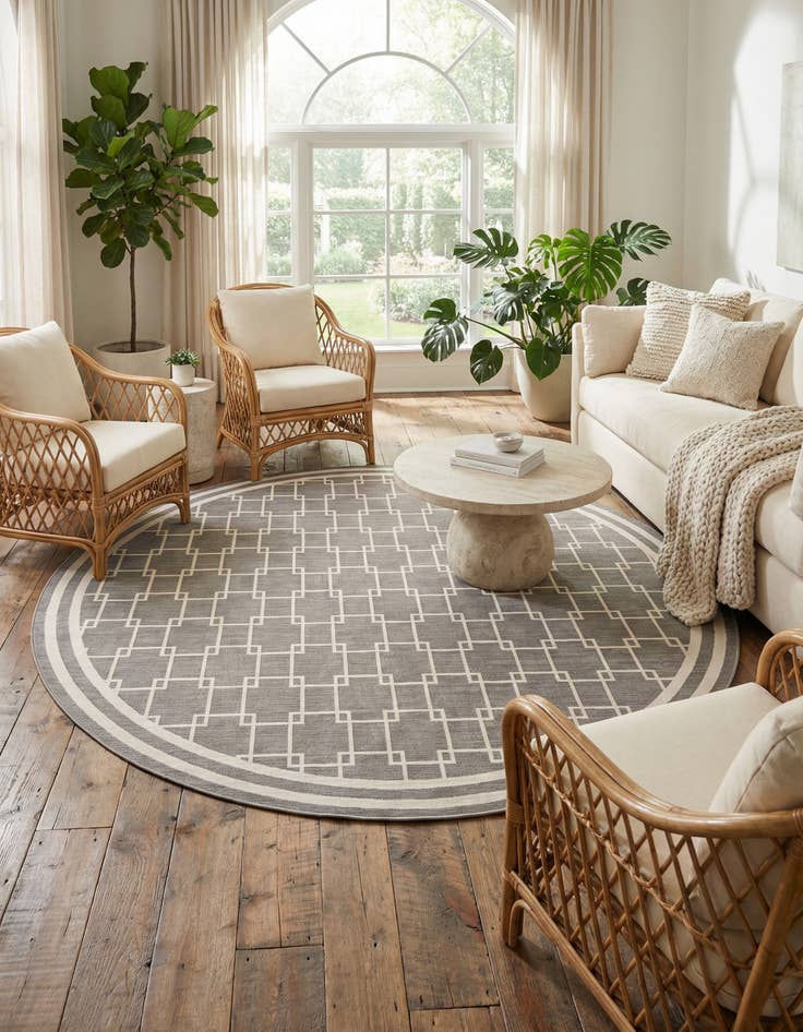 Detail image of Jill Zarin 10' x 10' Metropolitan Uptown Round Rug