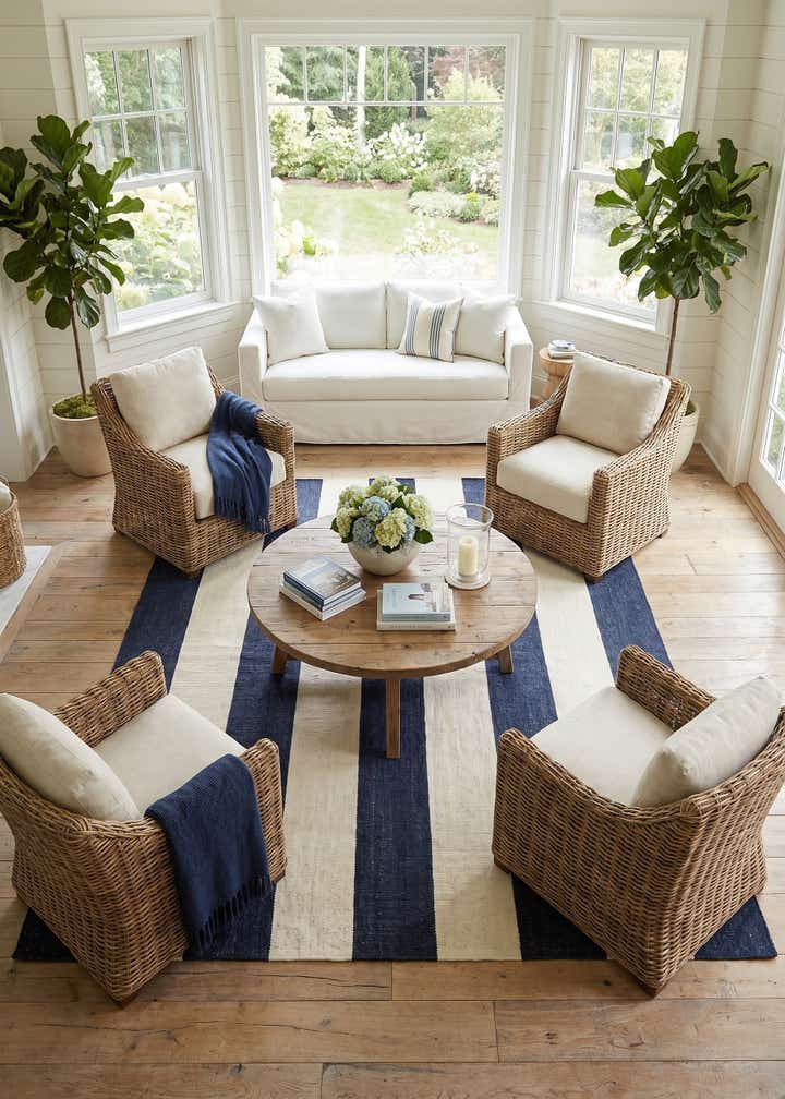 10' x 10' Jill Zarin Hamptons Square Rug