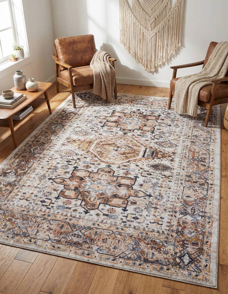 Detail image of 7' 10 x 10'  Washable Yara Rug