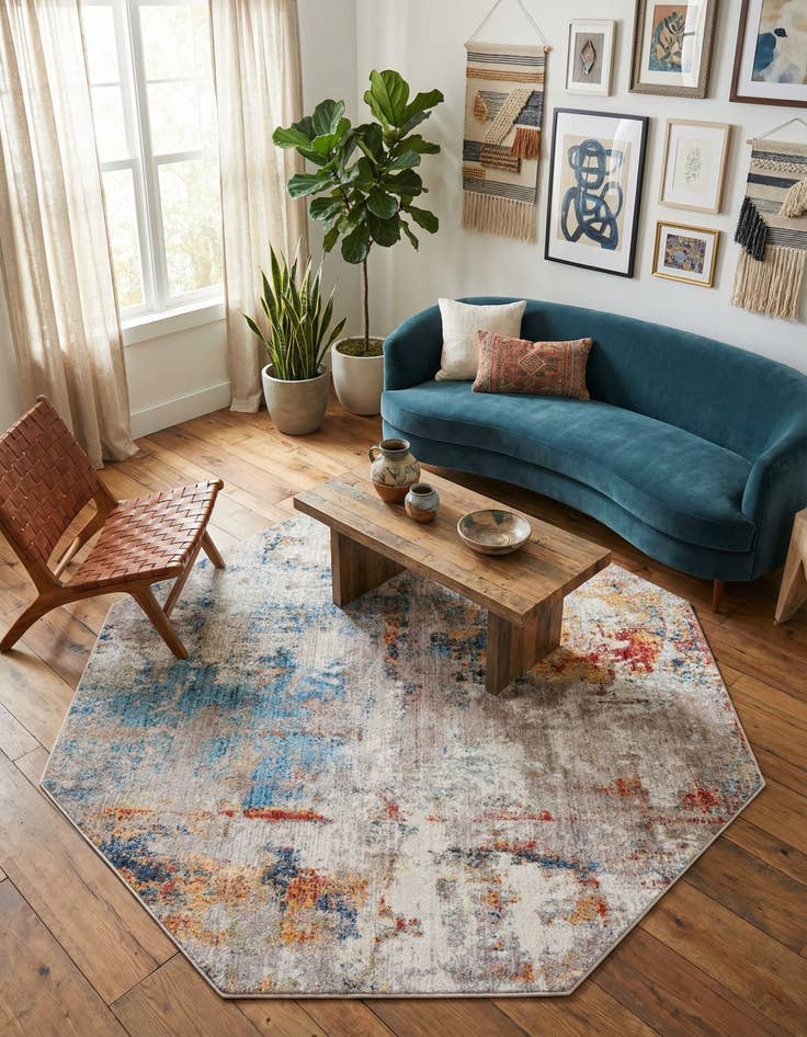 Detail image of 8' x 8' Andromeda Octagon Rug