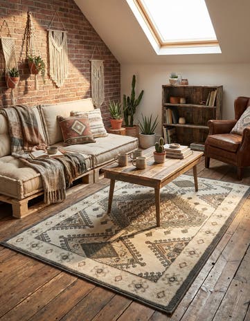 Ivory Navajo Rug