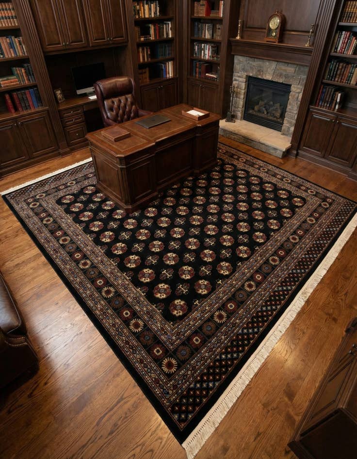 Detail image of 10' x 10' Bokhara Square Rug