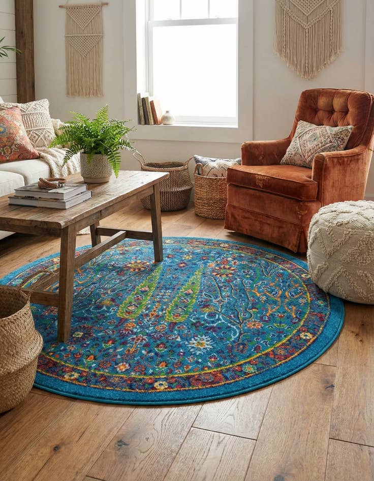 Detail image of 4' x 4' Calypso Round Rug