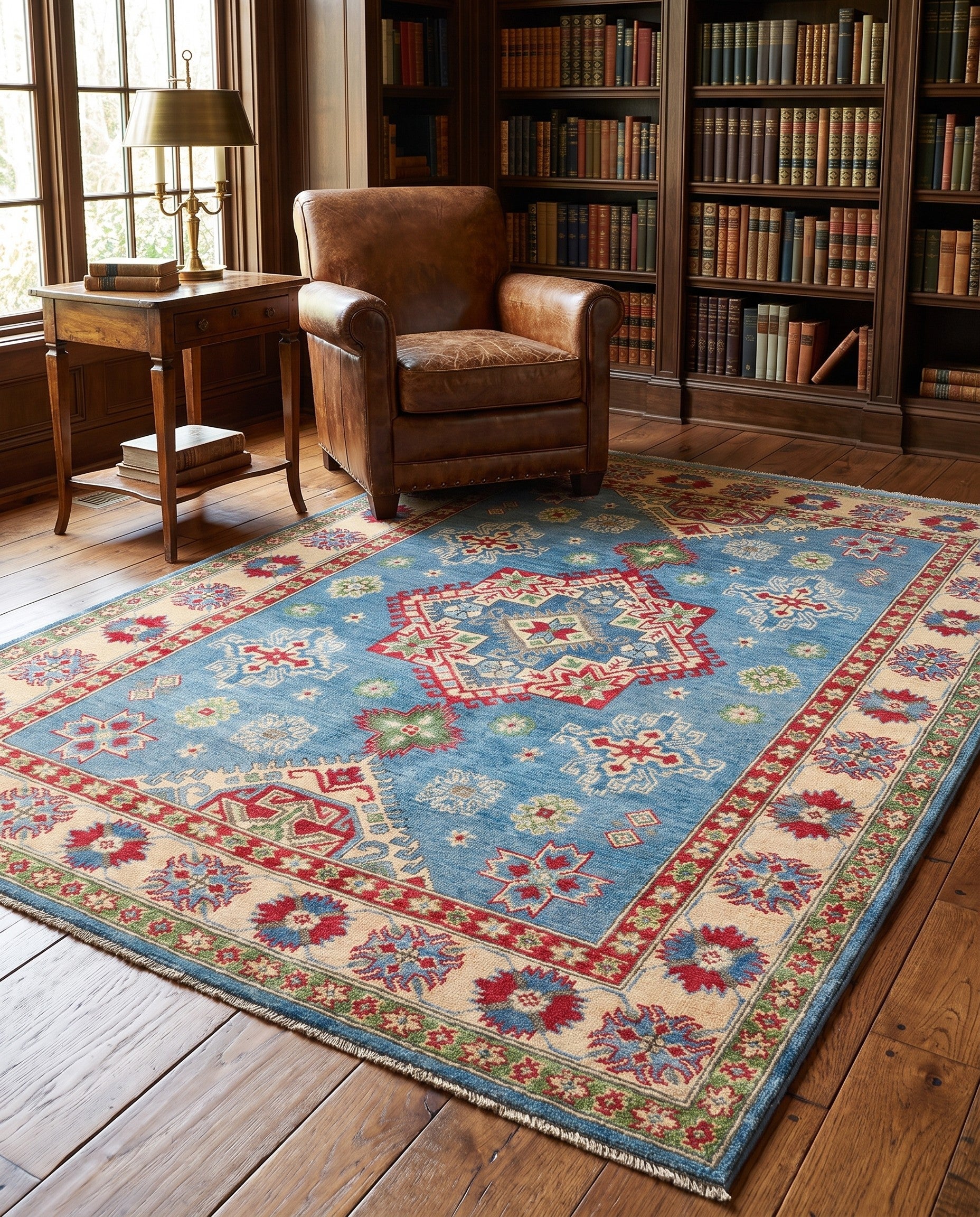 Detail image 3 of 11: 5' x 6' 6 Hand Knotted Kazak Rug