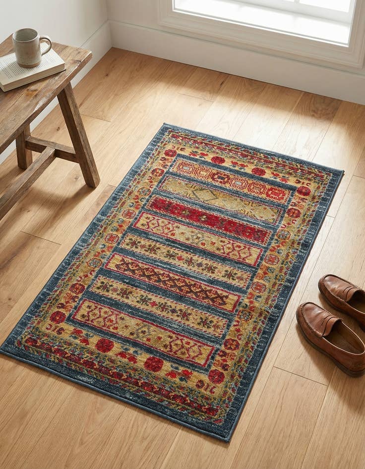 Detail image of 2' x 3' Kashkuli Gabbeh Rug