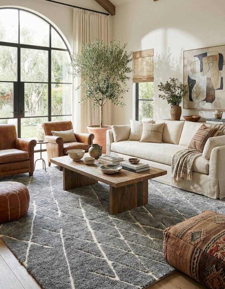 Detail image of 9' x 12' Atlas Moroccan Wool Rug