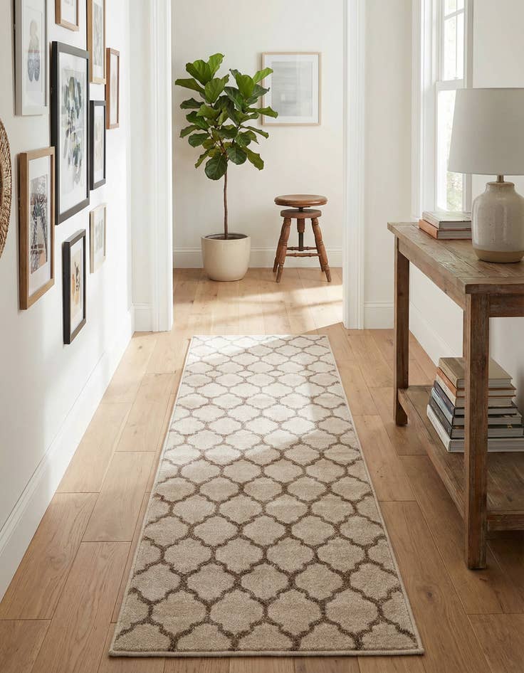 Detail image of 2' x 6' Lattice Runner Rug