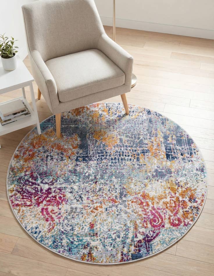 Detail image of 3' 7 x 3' 7 Malibu Round Rug