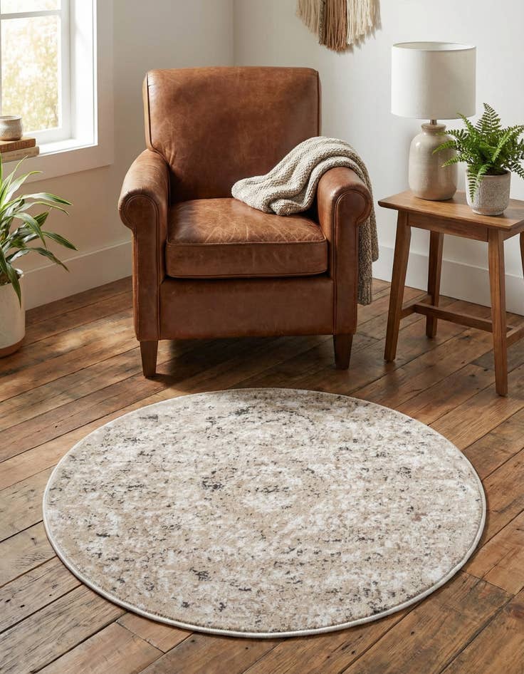 Detail image of 3' x 3' Oregon Round Rug