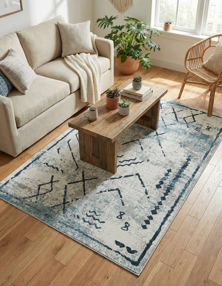 Detail image of 4' x 6' Kamala Washable Rug