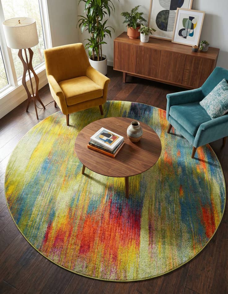 Detail image of 8' x 8' Florence Round Rug