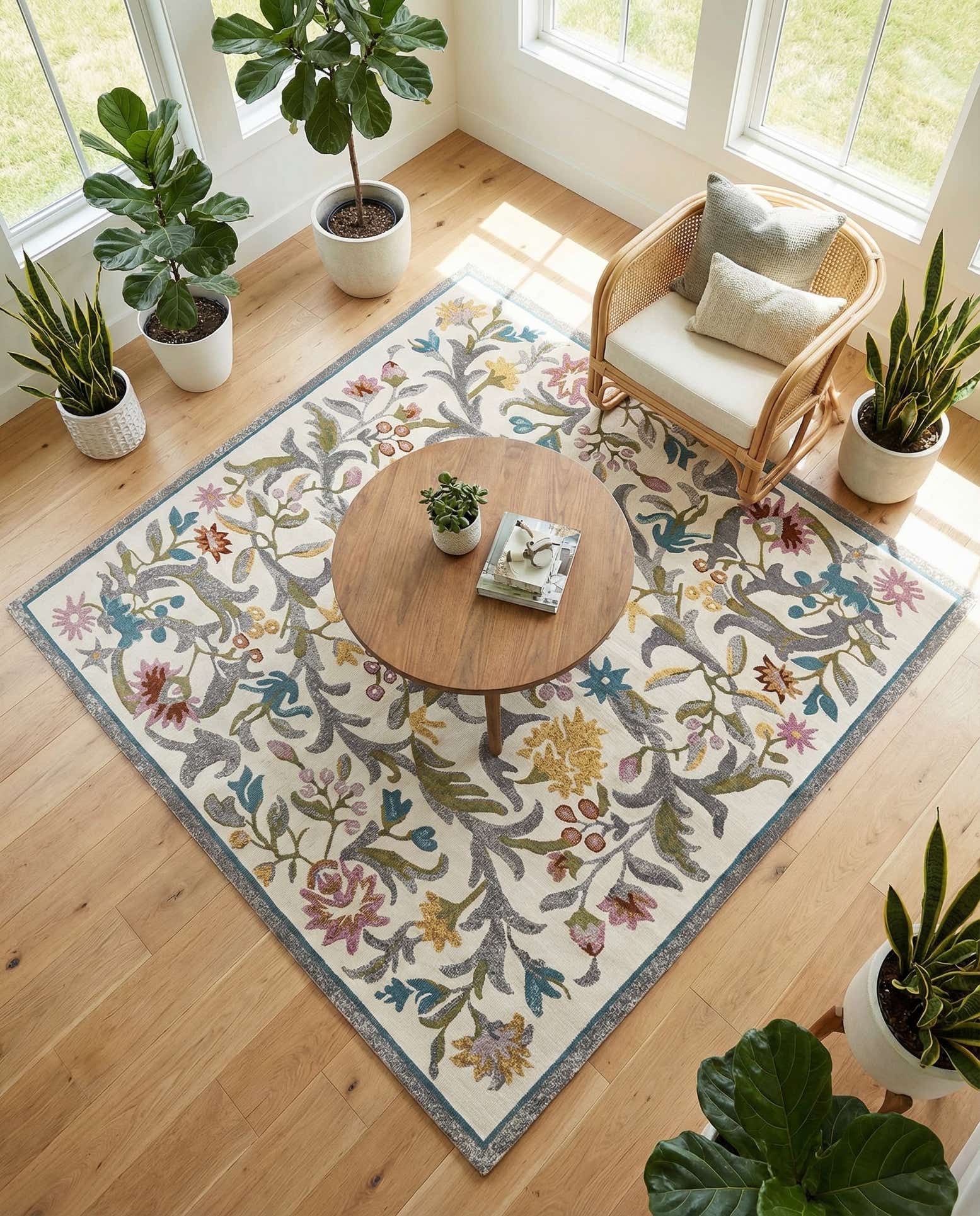 8' x 8' Blossom Square Rug