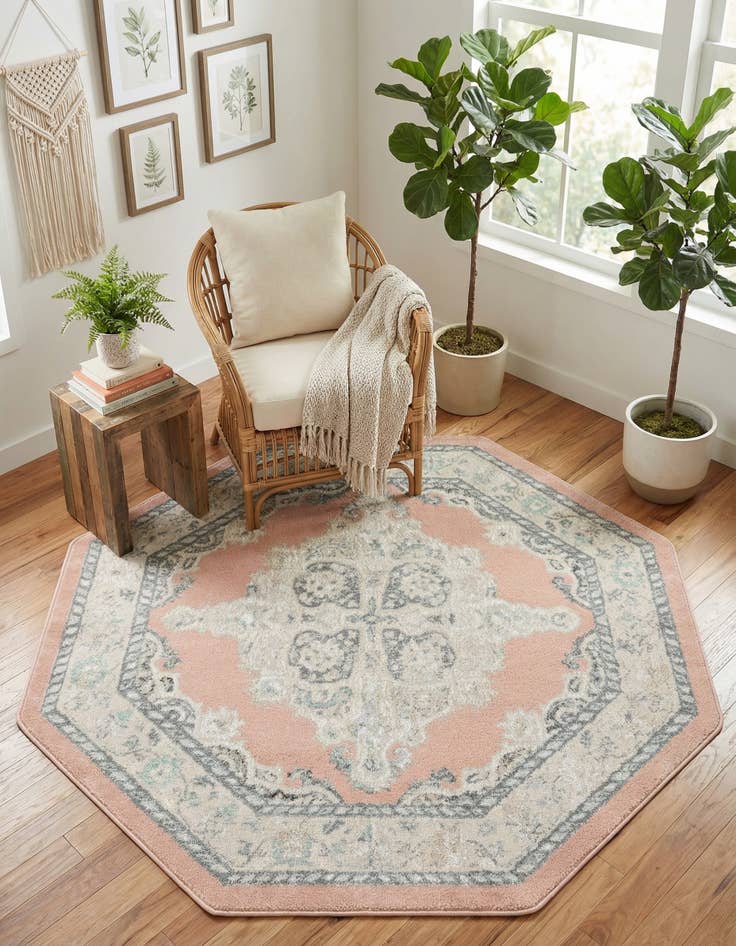 Detail image of 5' x 5' Parker Octagon Rug