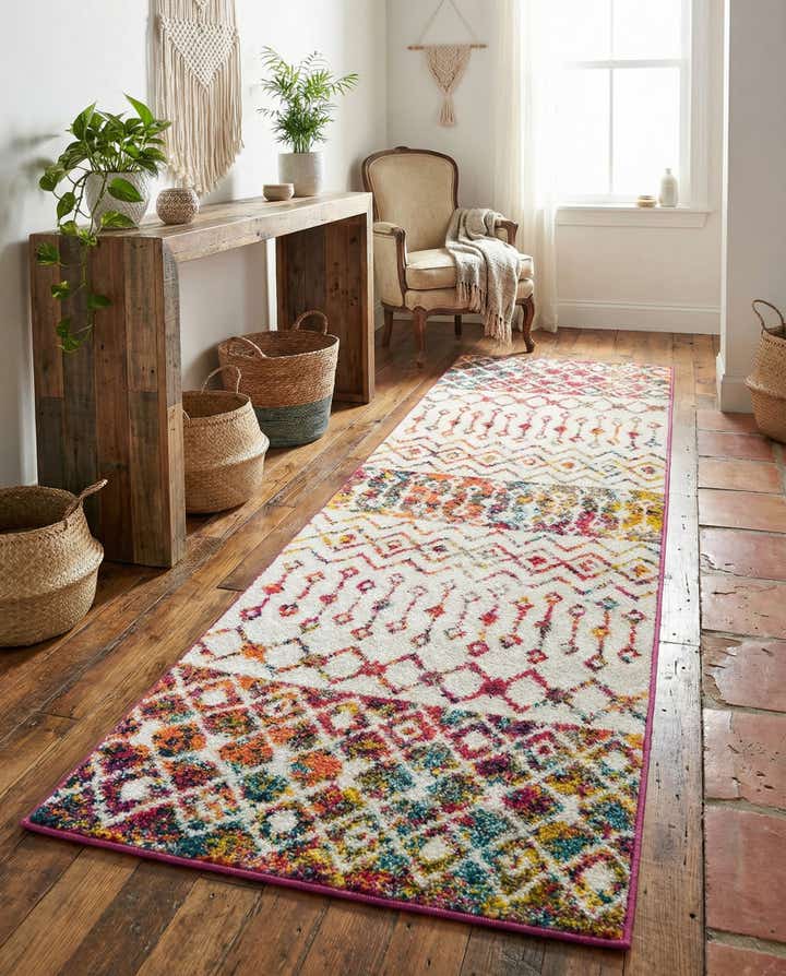 2' x 6' Moroccan Trellis Runner Rug