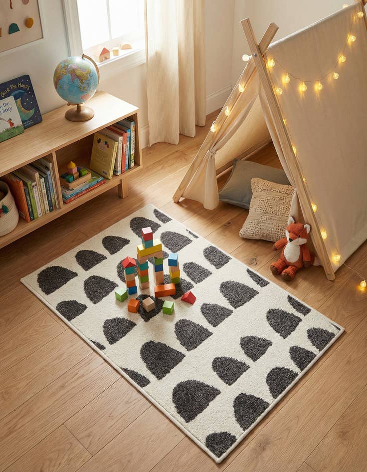 Detail image of 2' 2 x 3' Whimsy Kids Rug