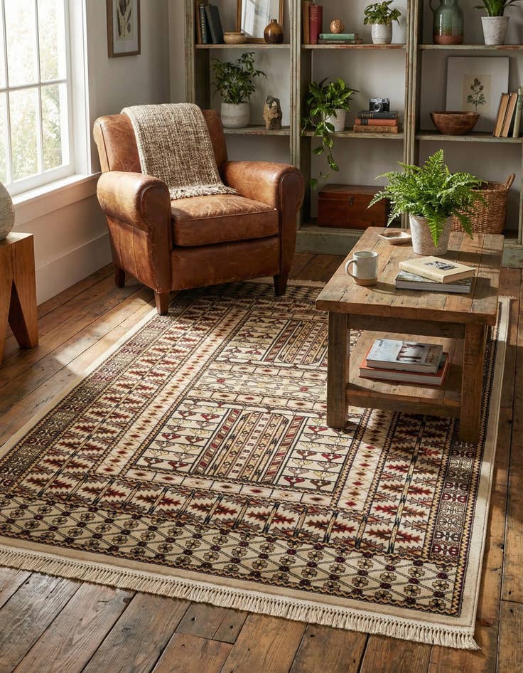 Detail image of  6' x 9' Bokhara Rug