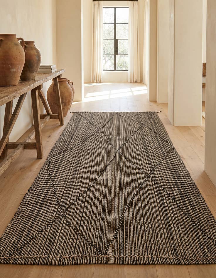 Detail image of 6' x 12' 2 Hand Knotted Moroccan Wool Runner Rug