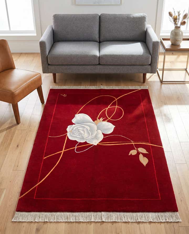 4' x 5' 11 Hand Knotted Darya Rug