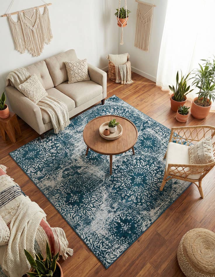 Detail image of 6' x 6' Monte Carlo Square Rug