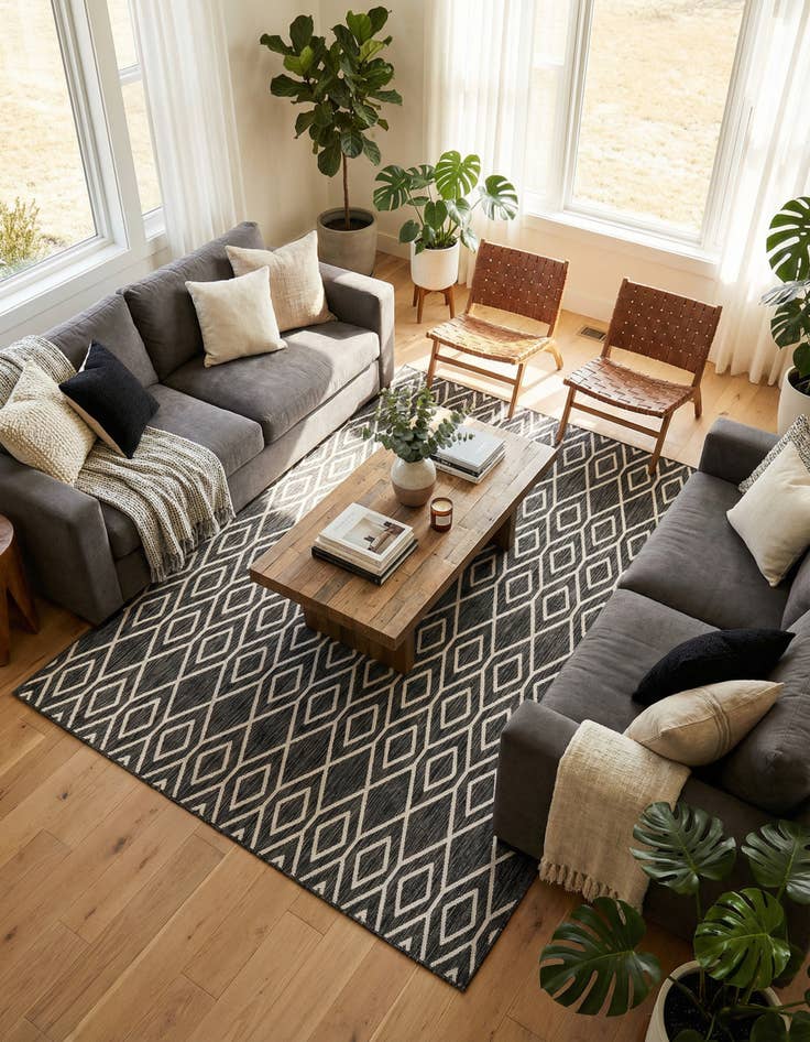 Detail image of 7' 10 x 10' Easy-Clean Jill Zarin Turks and Caicos Indoor / Outdoor Rug